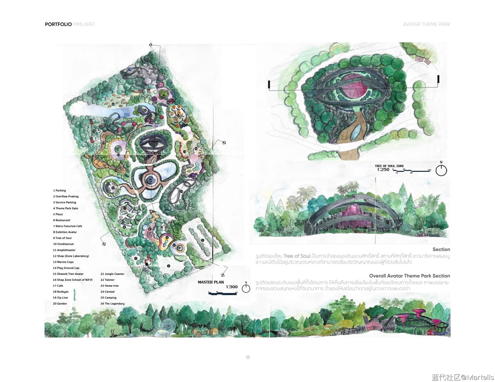 景观设计个人作品集-PIMLAPAT SUWANTRAI