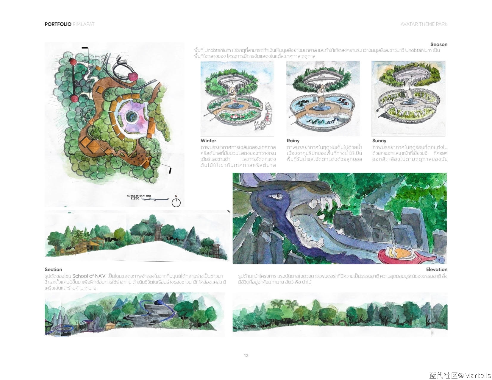 景观设计个人作品集-PIMLAPAT SUWANTRAI
